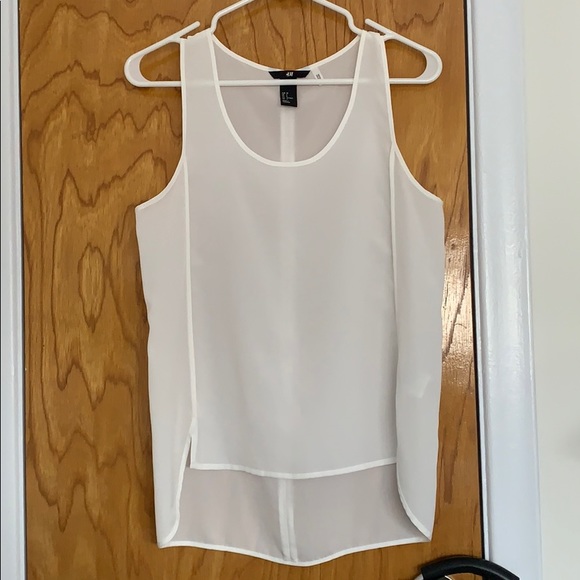 H&M // white tank blouse - Picture 1 of 3